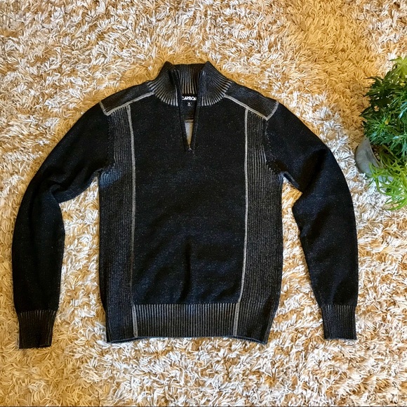 Carbon Other - NWOT Carbon sweater argyle 1/4 zipper